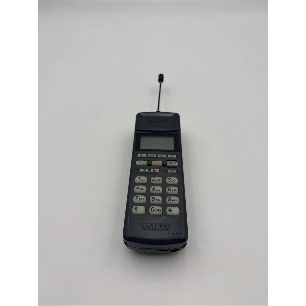 Vintage Tandy CT-350 Brick Cellular Phone Model 17-1060A Gray Retro Tech